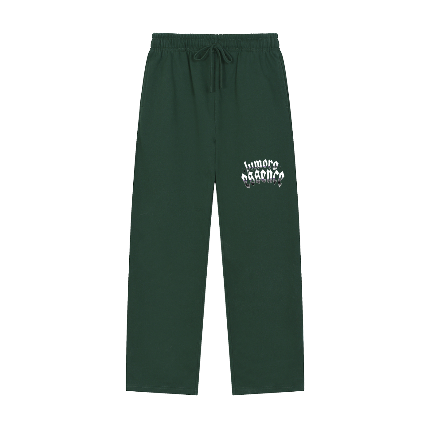 Solid Color Straight-Leg Sweatpants