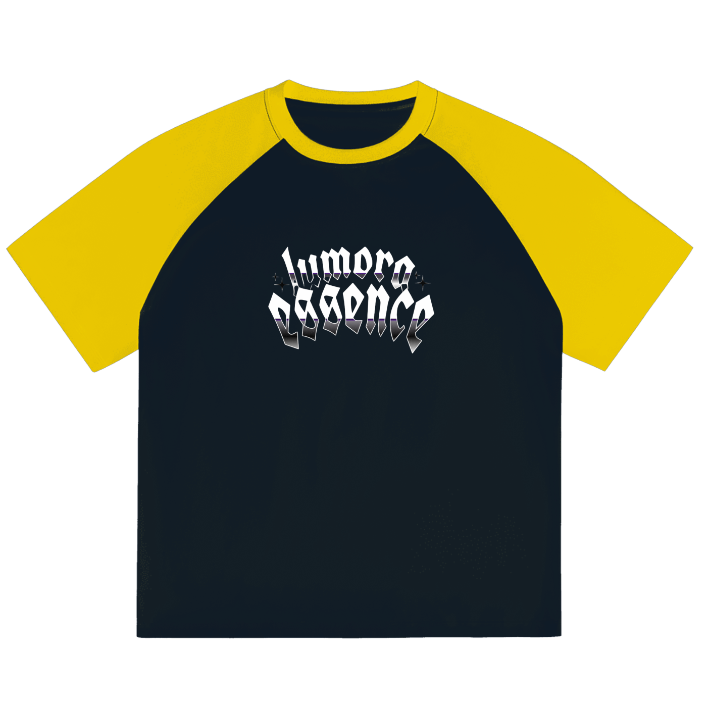 Color-Blocked Raglan Sleeve T-Shirt