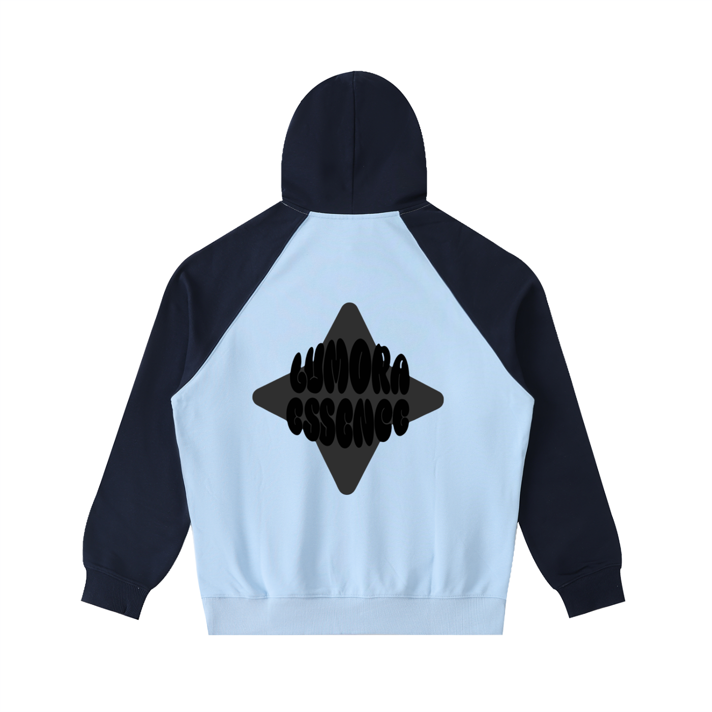 Color-Block Raglan Sleeve Hoodie