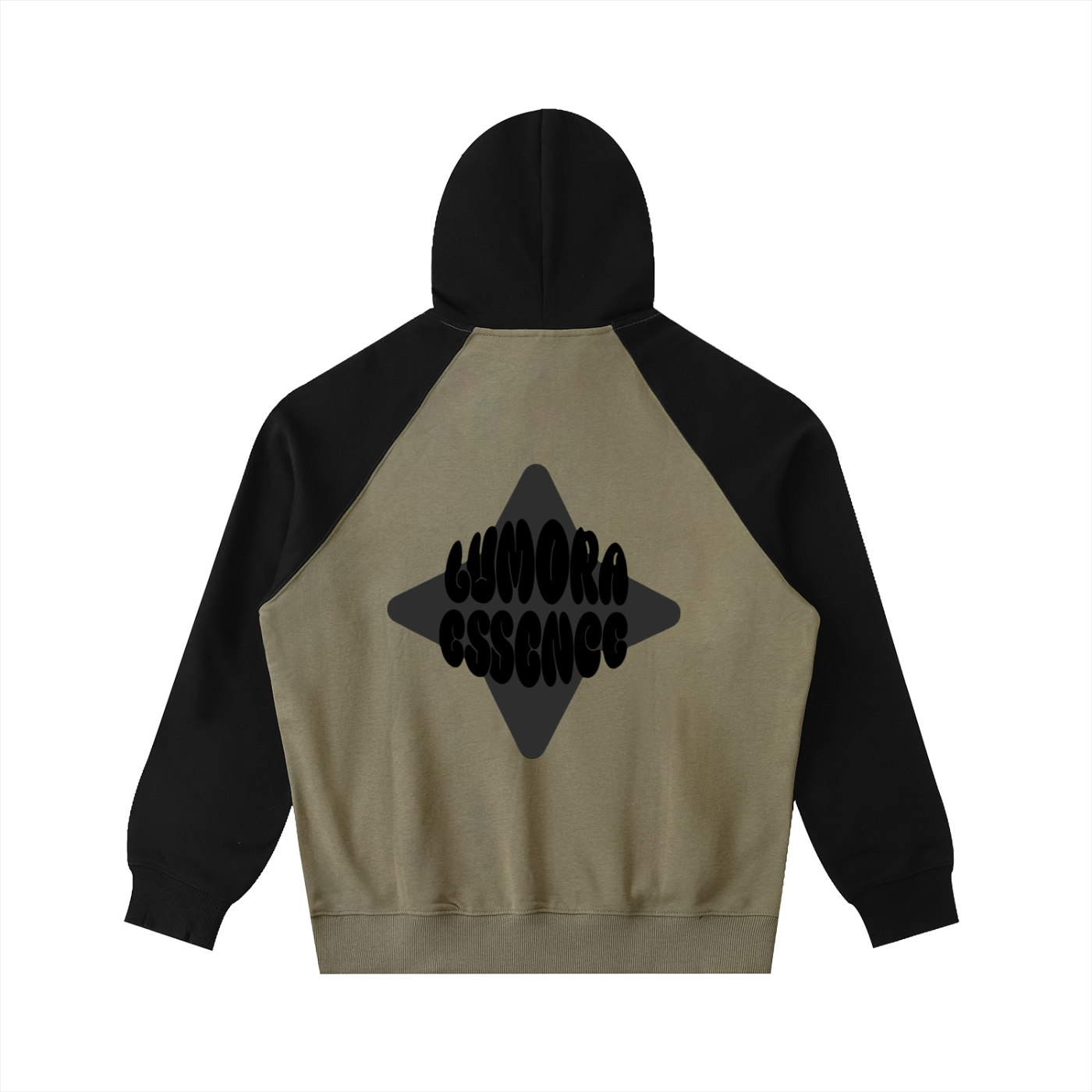 Color-Block Raglan Sleeve Hoodie