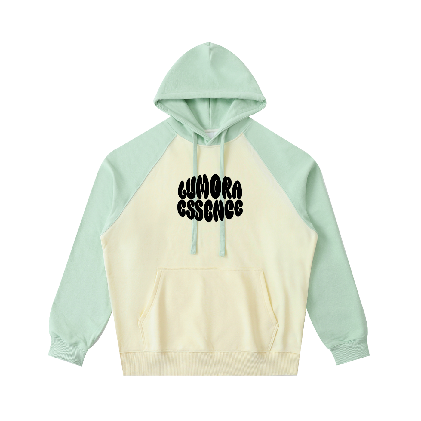 Color-Block Raglan Sleeve Hoodie