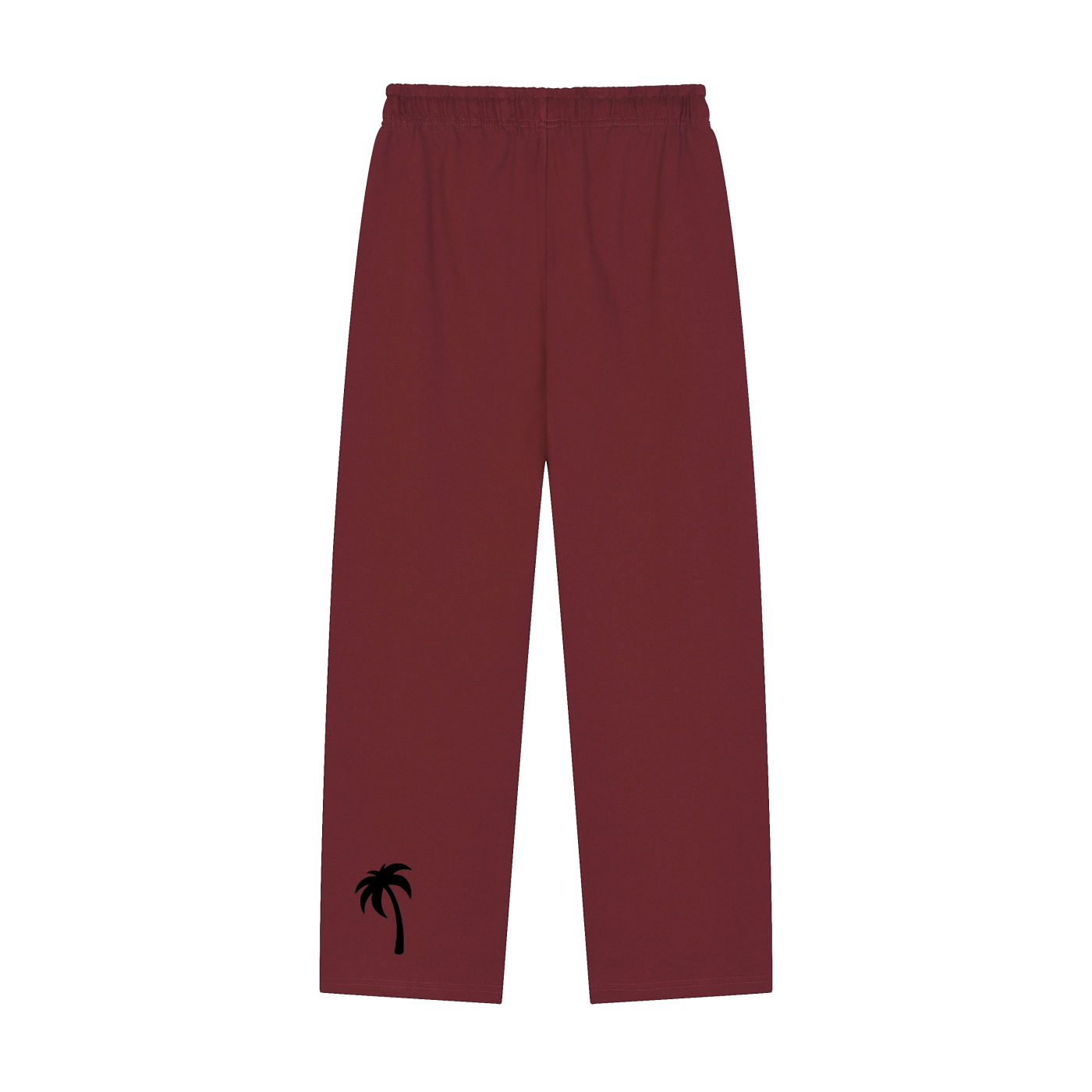 Solid Color Straight-Leg Sweatpants