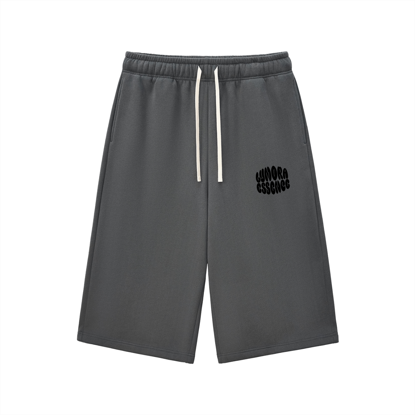 Relaxed Drawstring 3/4 Sweatpants