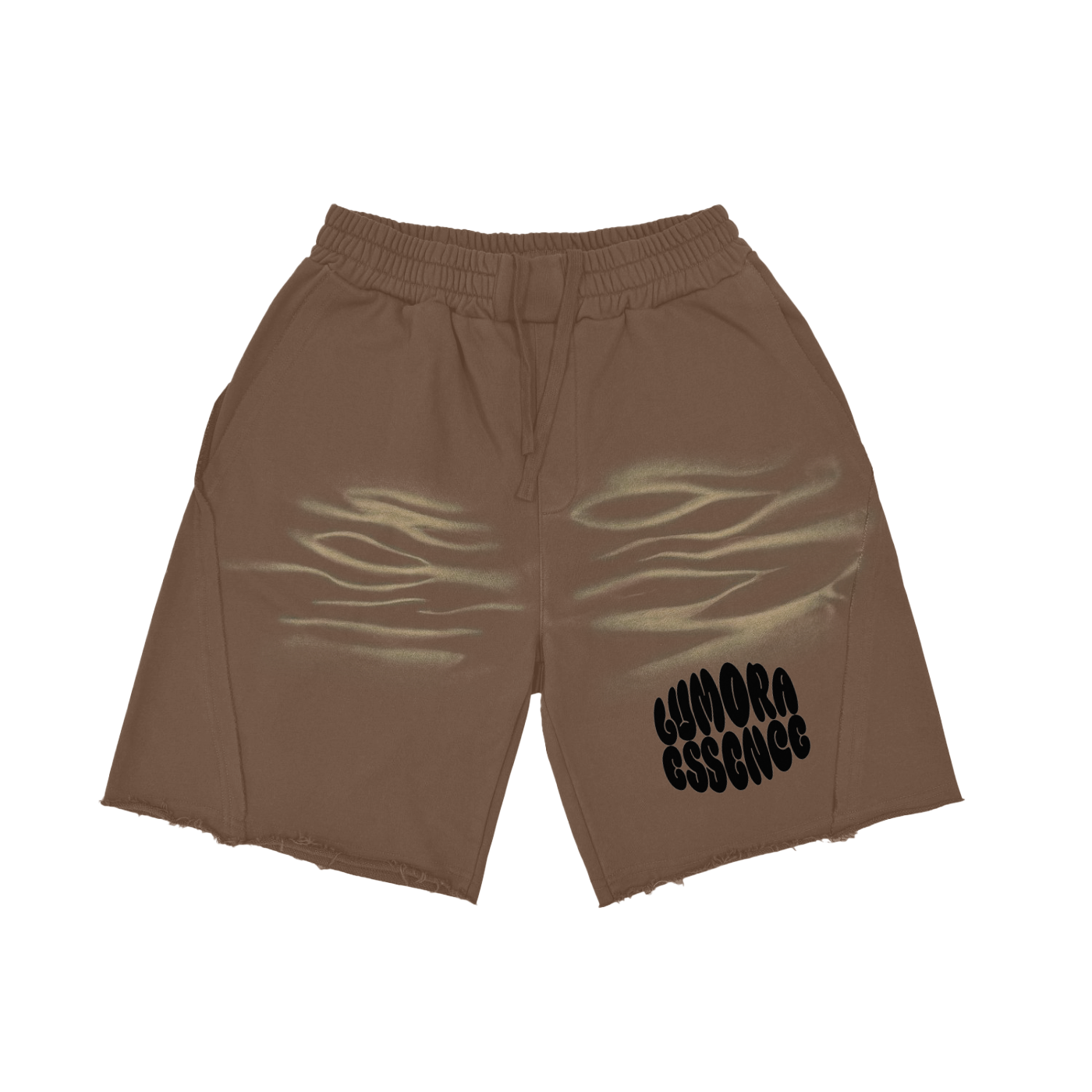 Vintage Washed Tiger Stripes Short Pants