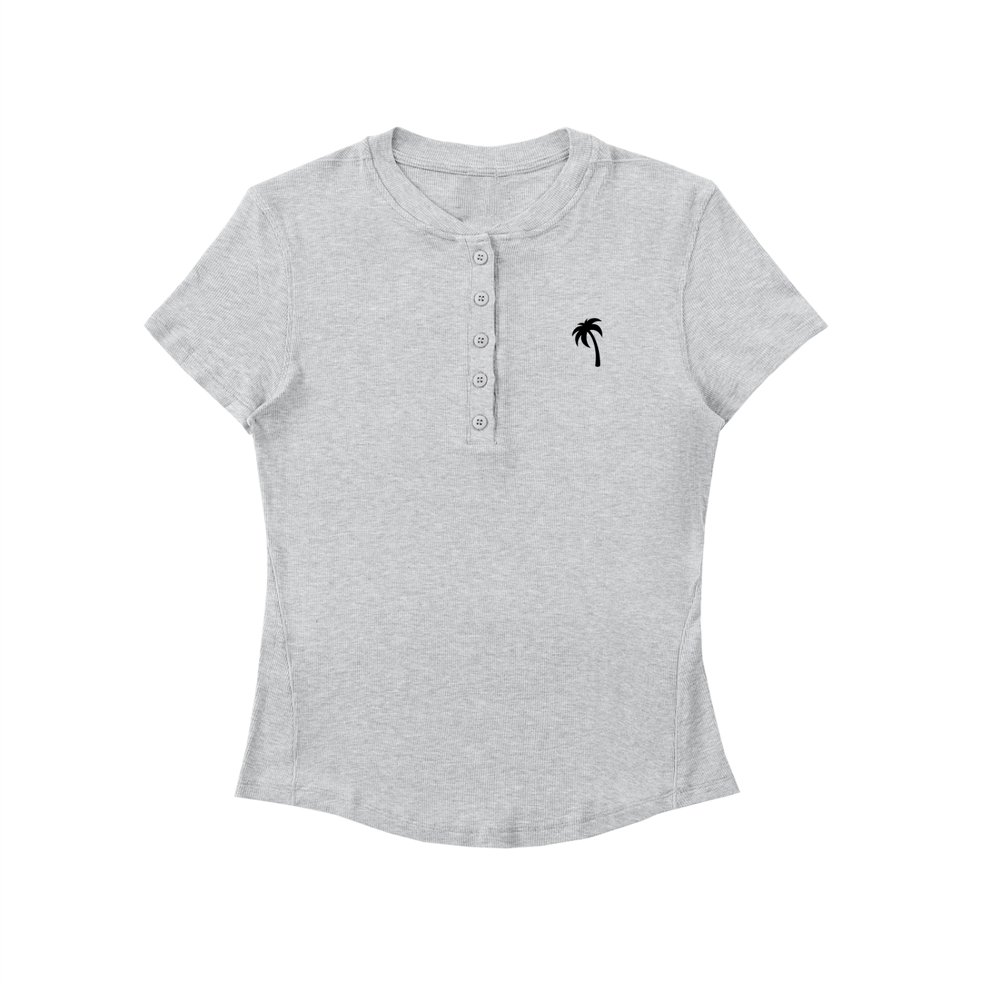 Modal Bodycon Henley Shirt