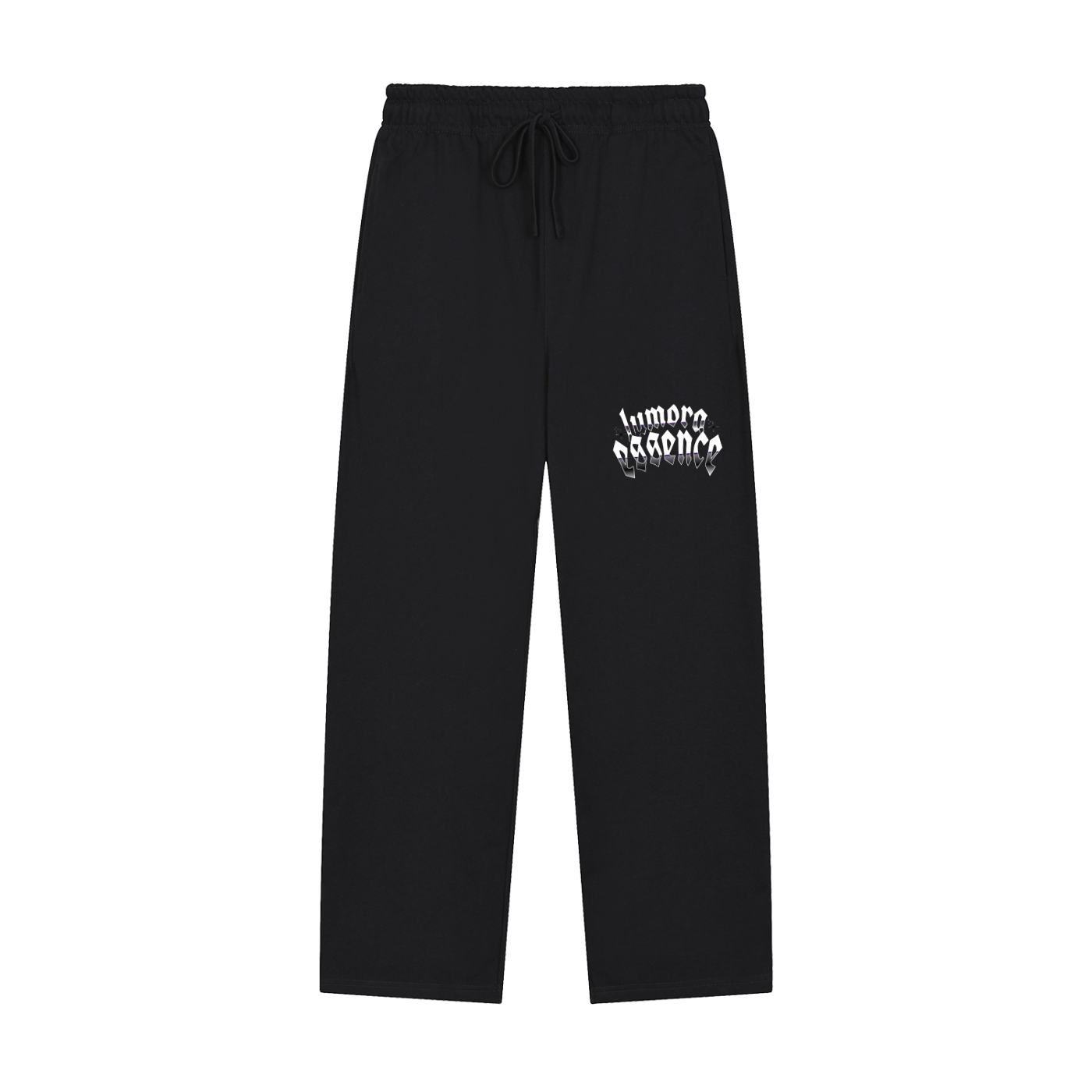 Solid Color Straight-Leg Sweatpants