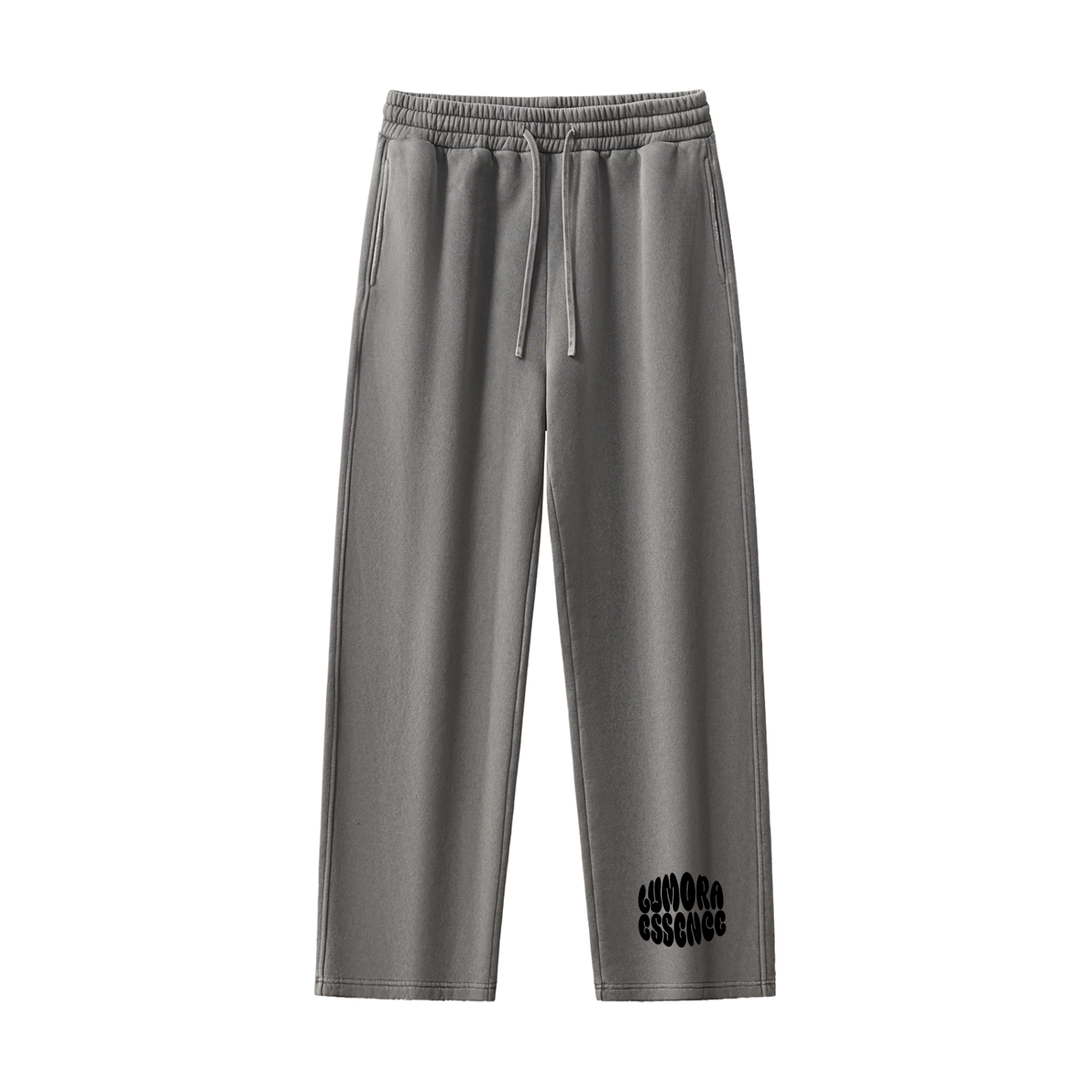 Frayed Enzyme Washed Fleece Sweatpants