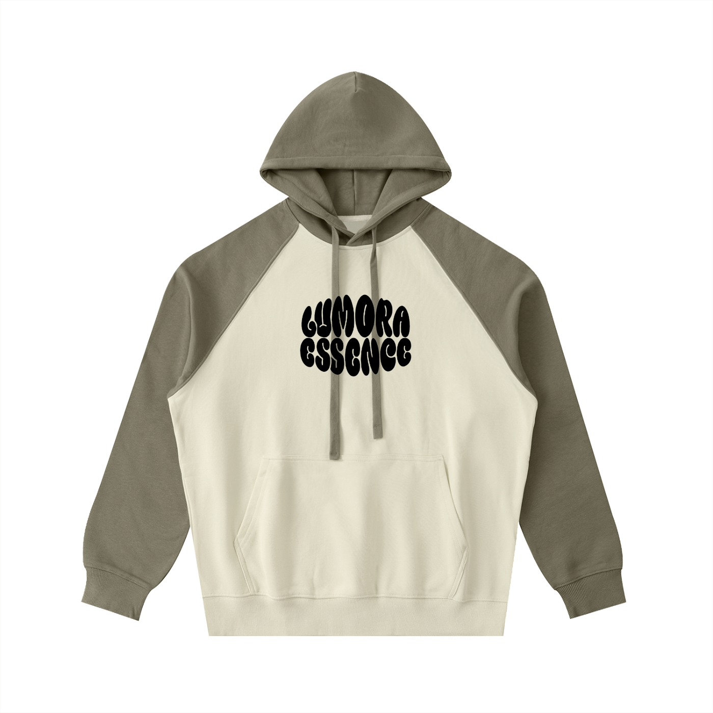 Color-Block Raglan Sleeve Hoodie