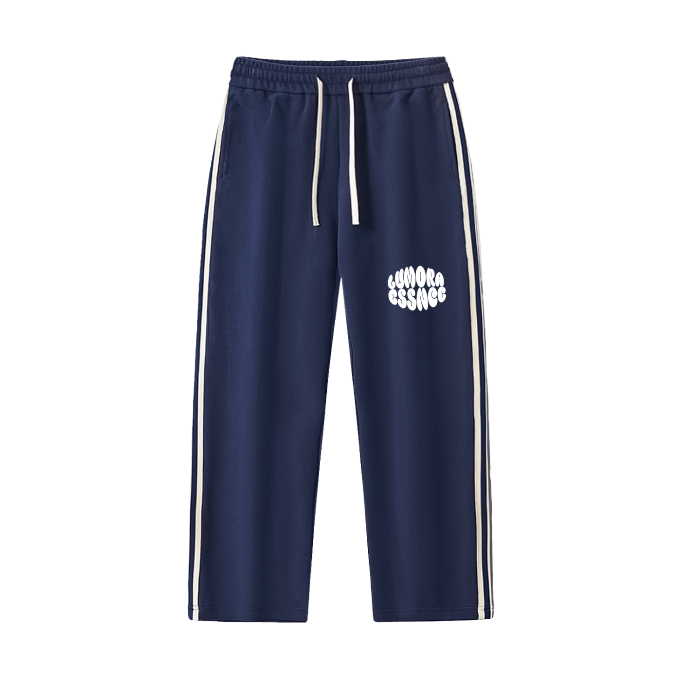 Contrast Side-Stripe Straight-Leg  Pants