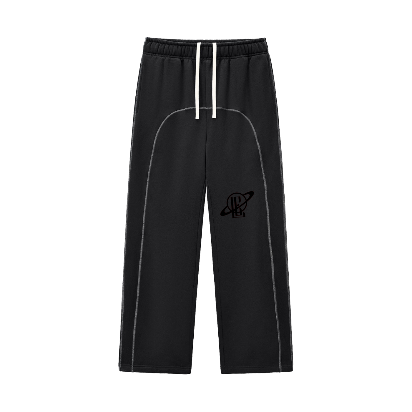 Contrast-Stitched Fleece Sweatpants