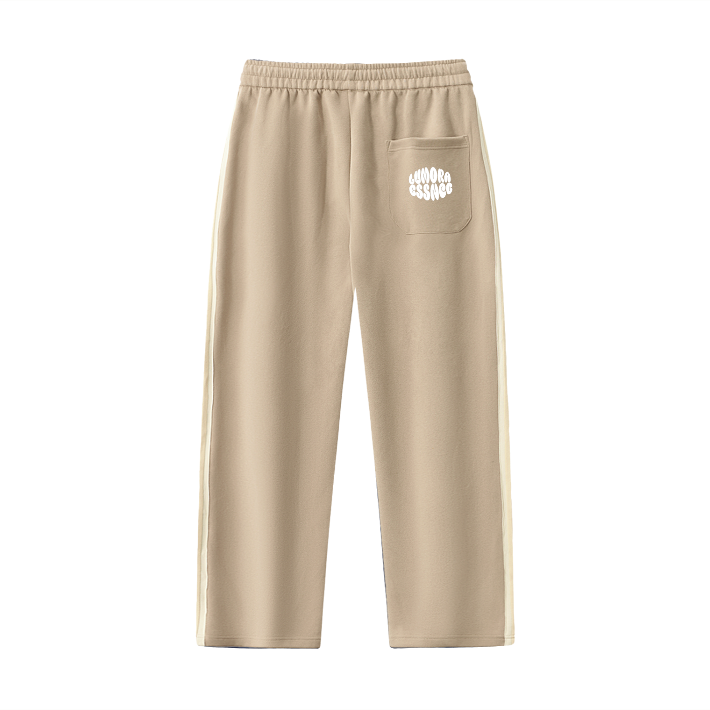 Contrast Side-Stripe Straight-Leg  Pants