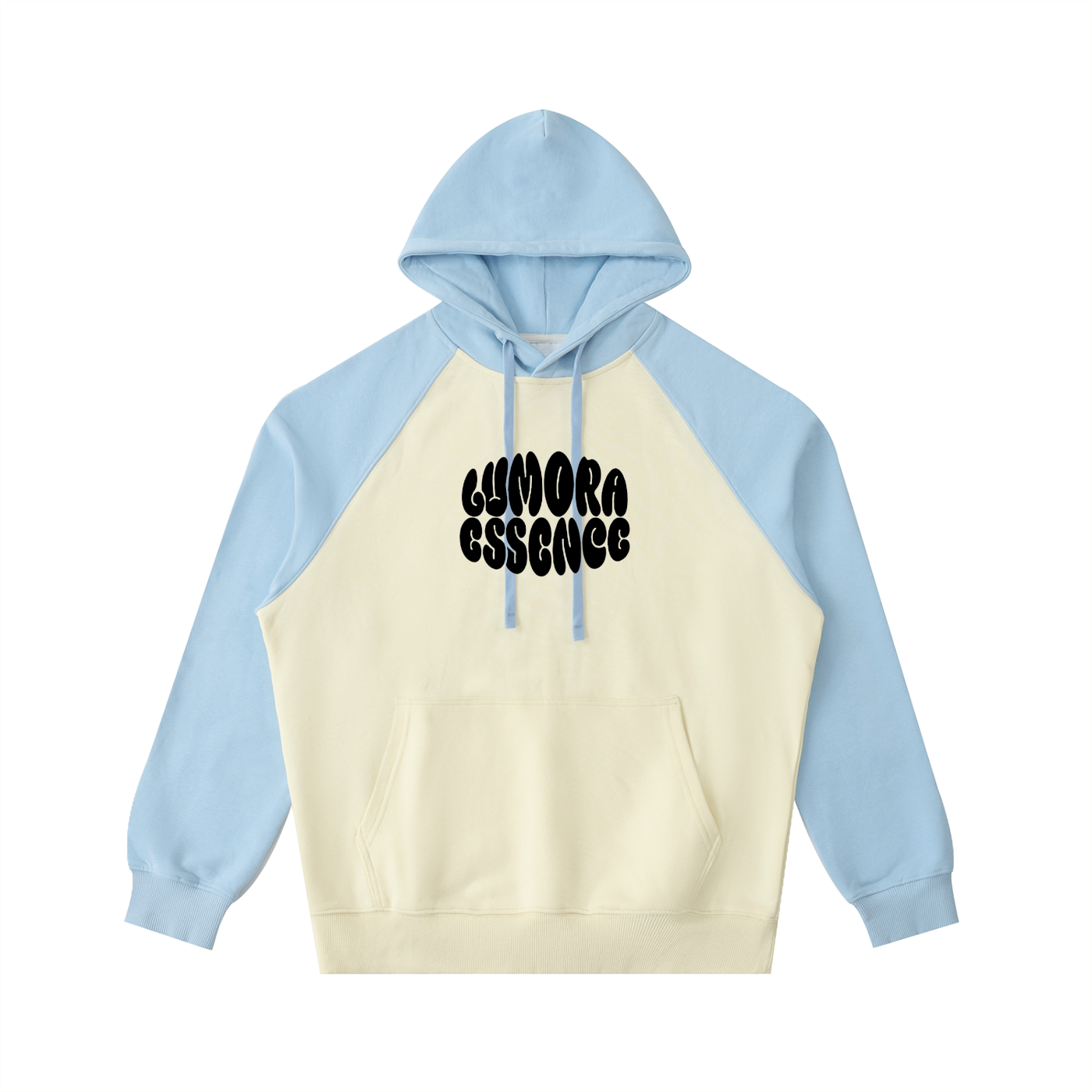 Color-Block Raglan Sleeve Hoodie