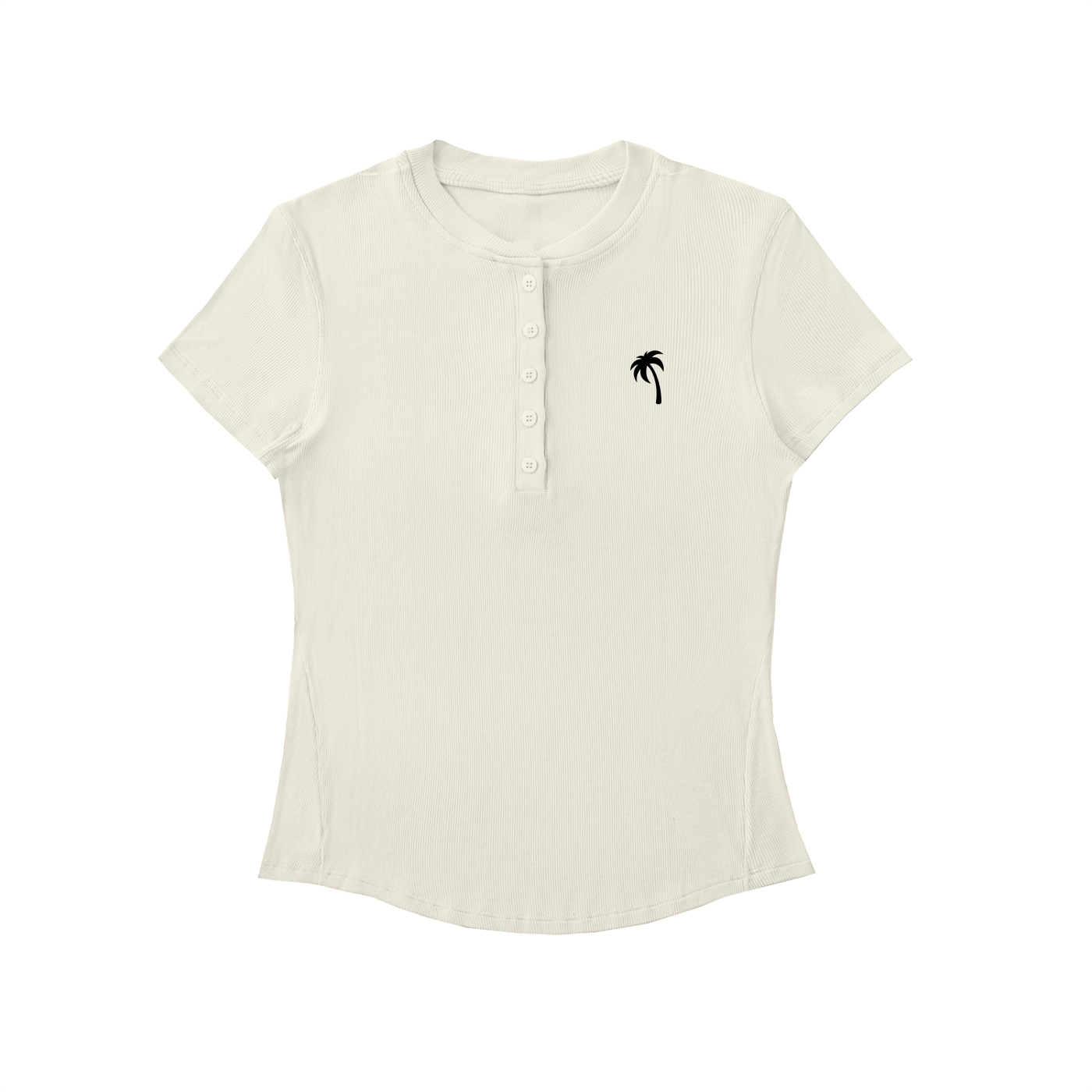Modal Bodycon Henley Shirt