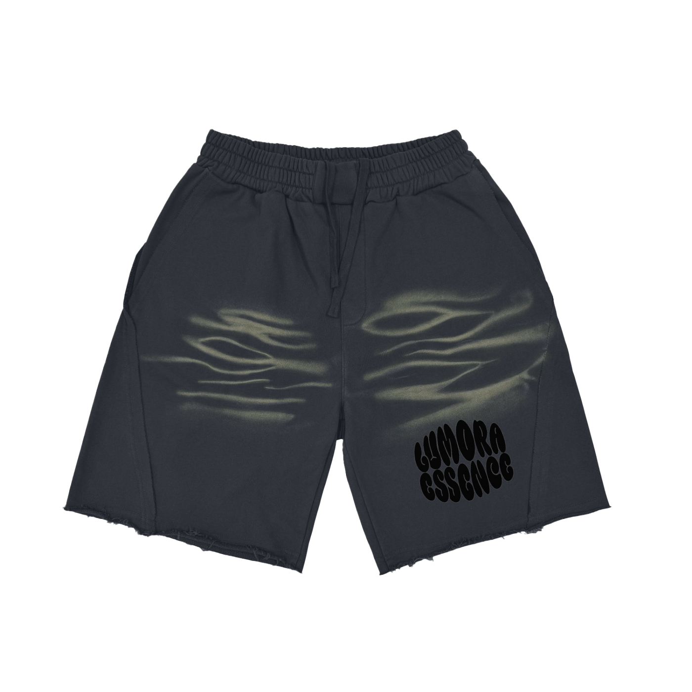 Vintage Washed Tiger Stripes Short Pants