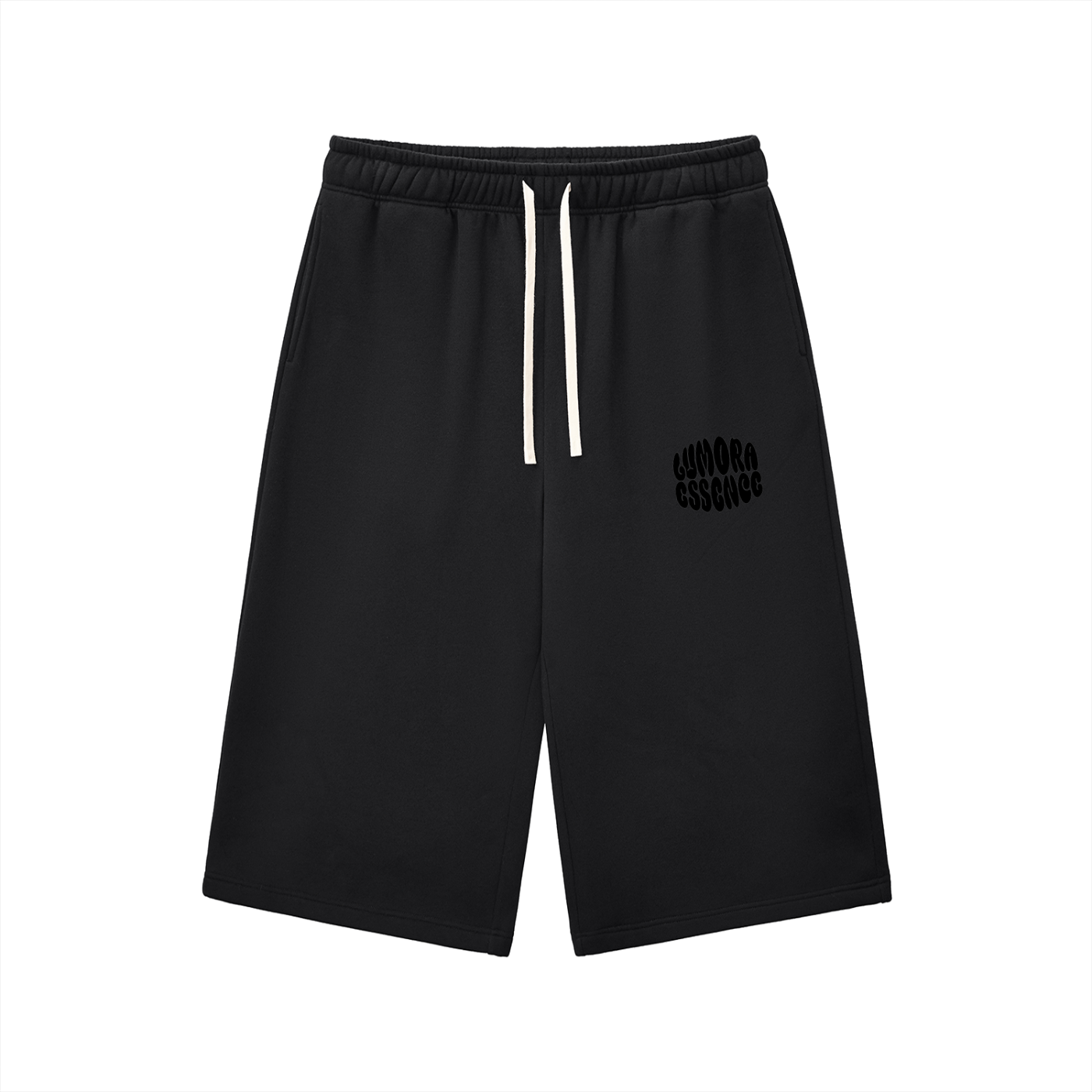 Relaxed Drawstring 3/4 Sweatpants