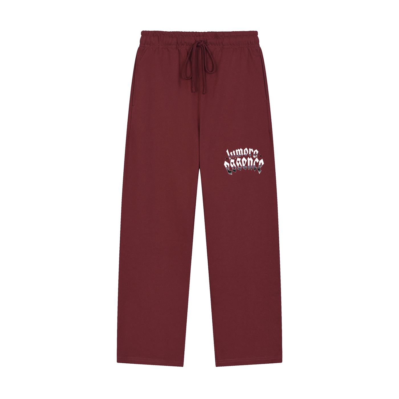 Solid Color Straight-Leg Sweatpants