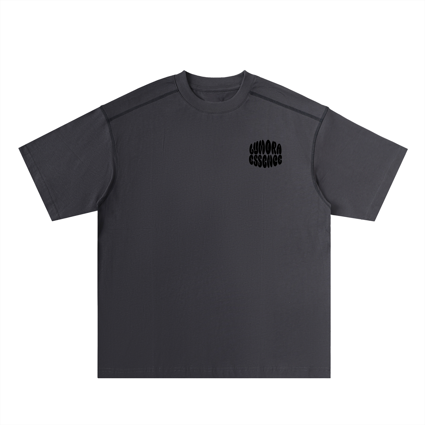 Oversized Contrast-Stitched Cotton Tee