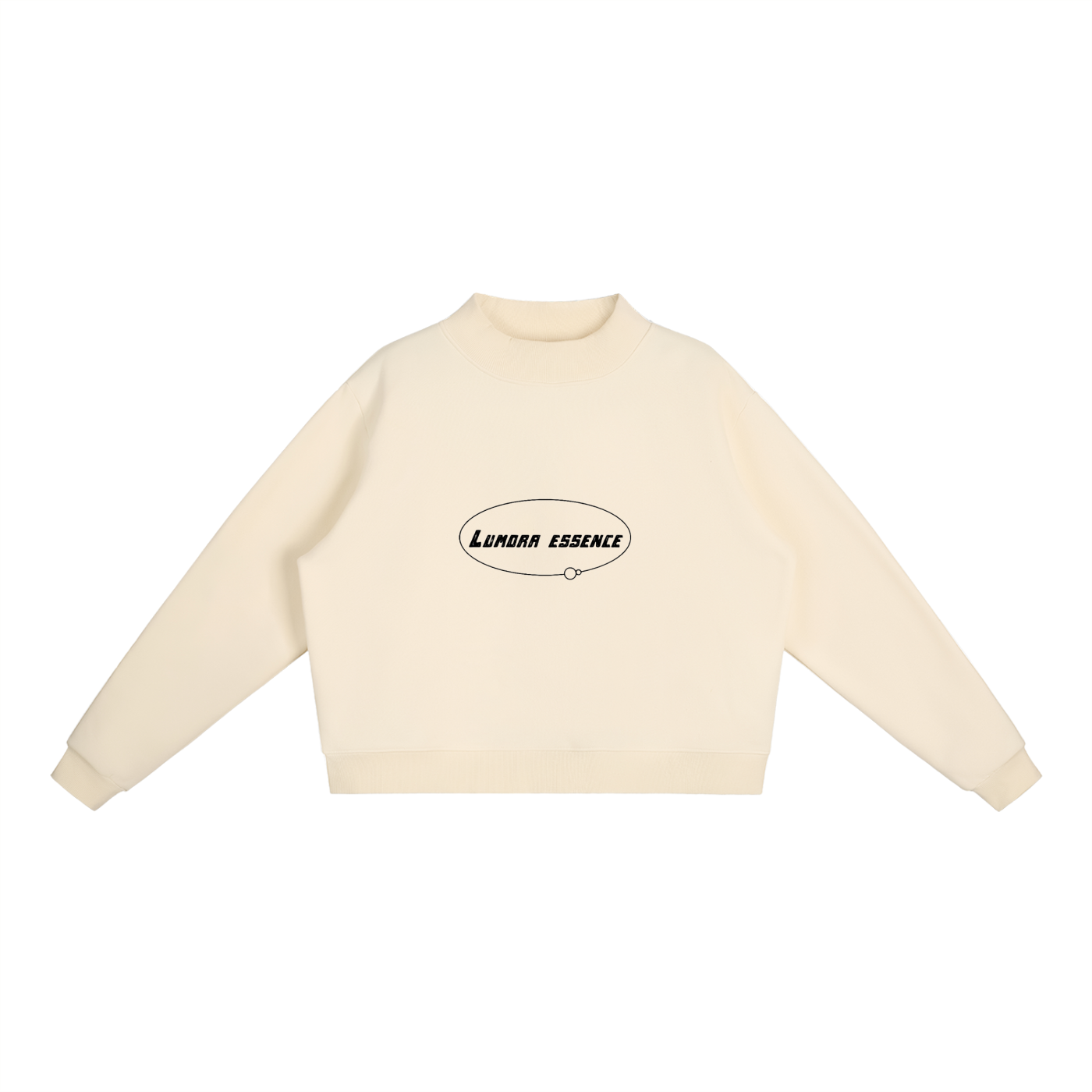 Essential Fleece Mid-Neck Crew Sweatshirt