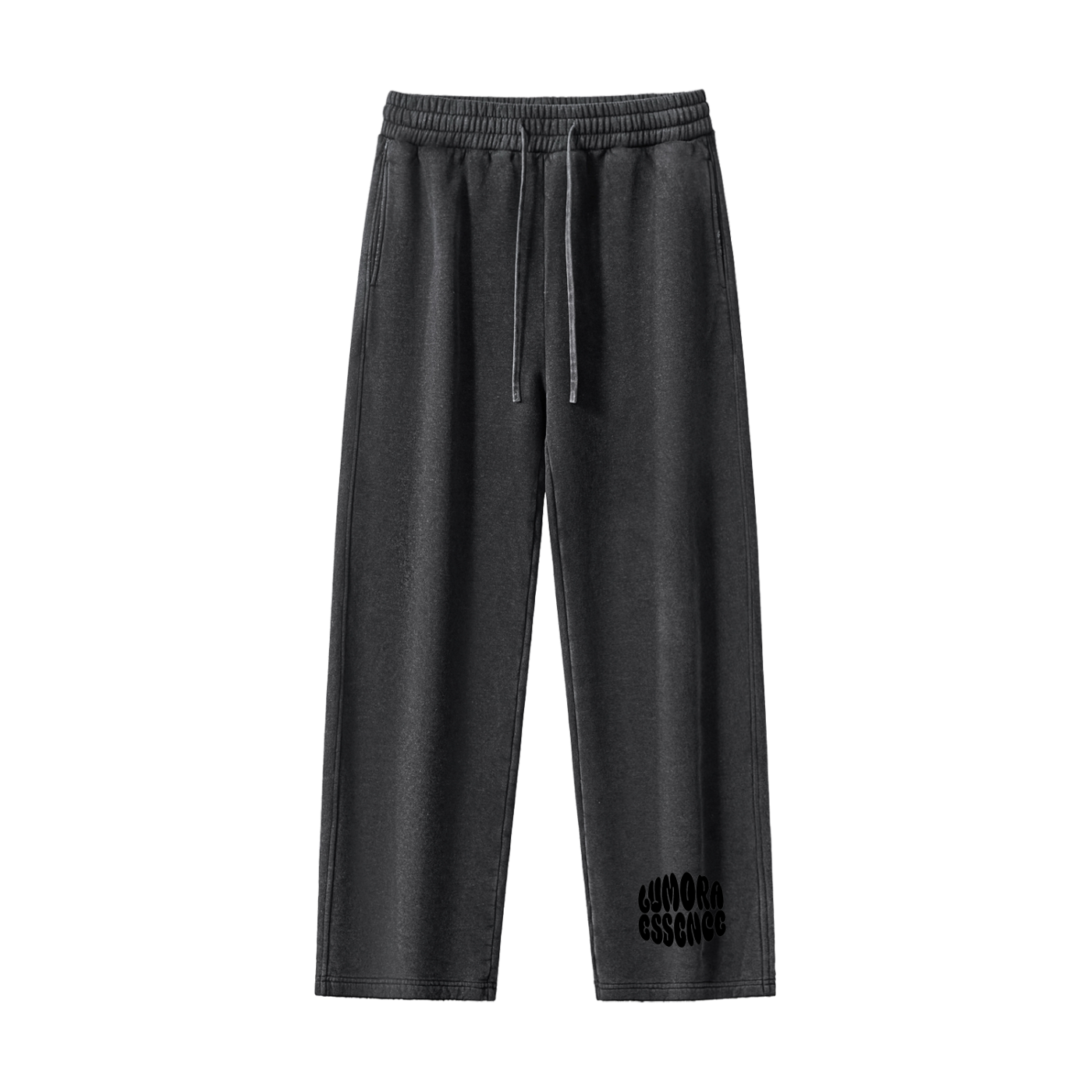 Frayed Enzyme Washed Fleece Sweatpants