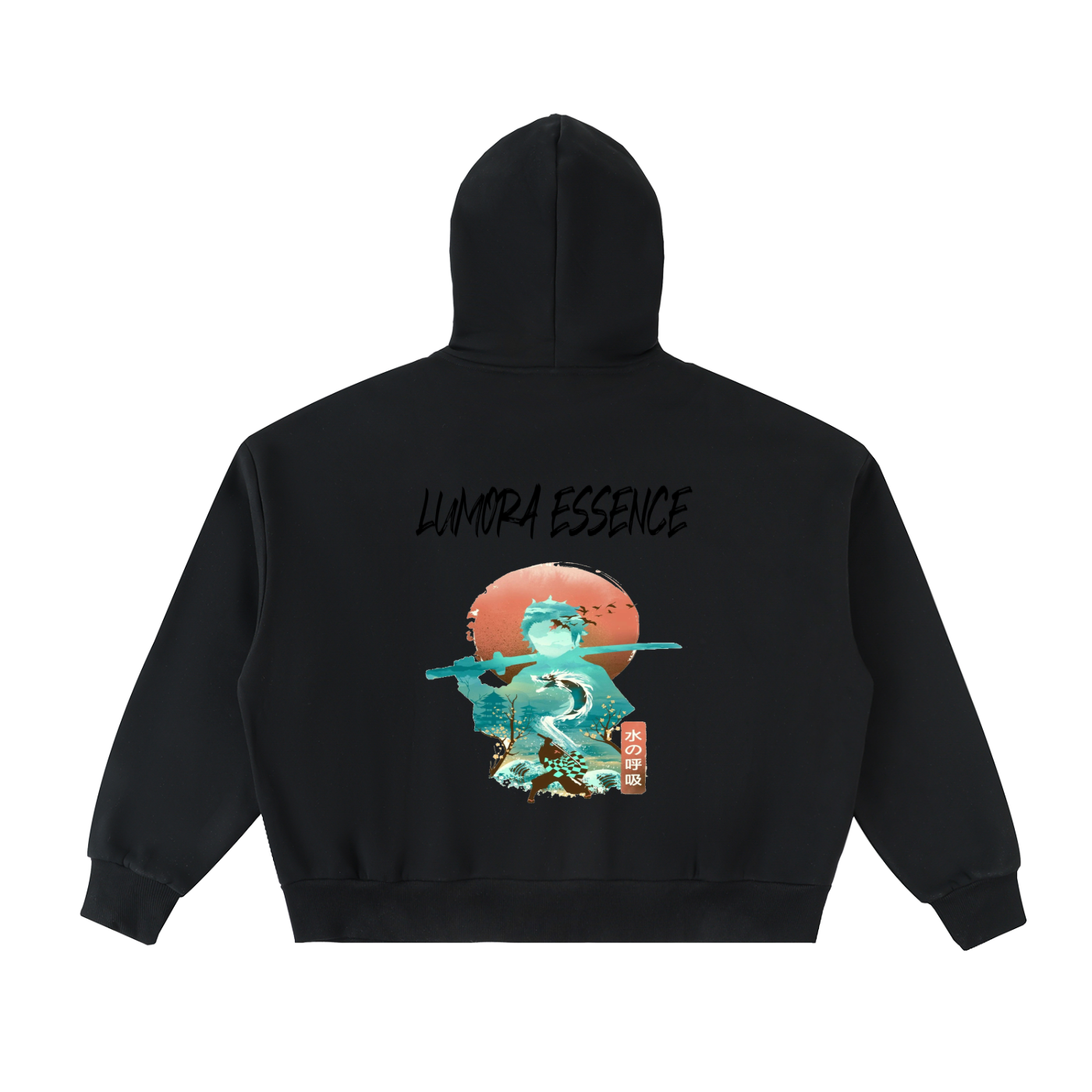 Fleeced Full-Zip Boxy Hoodie