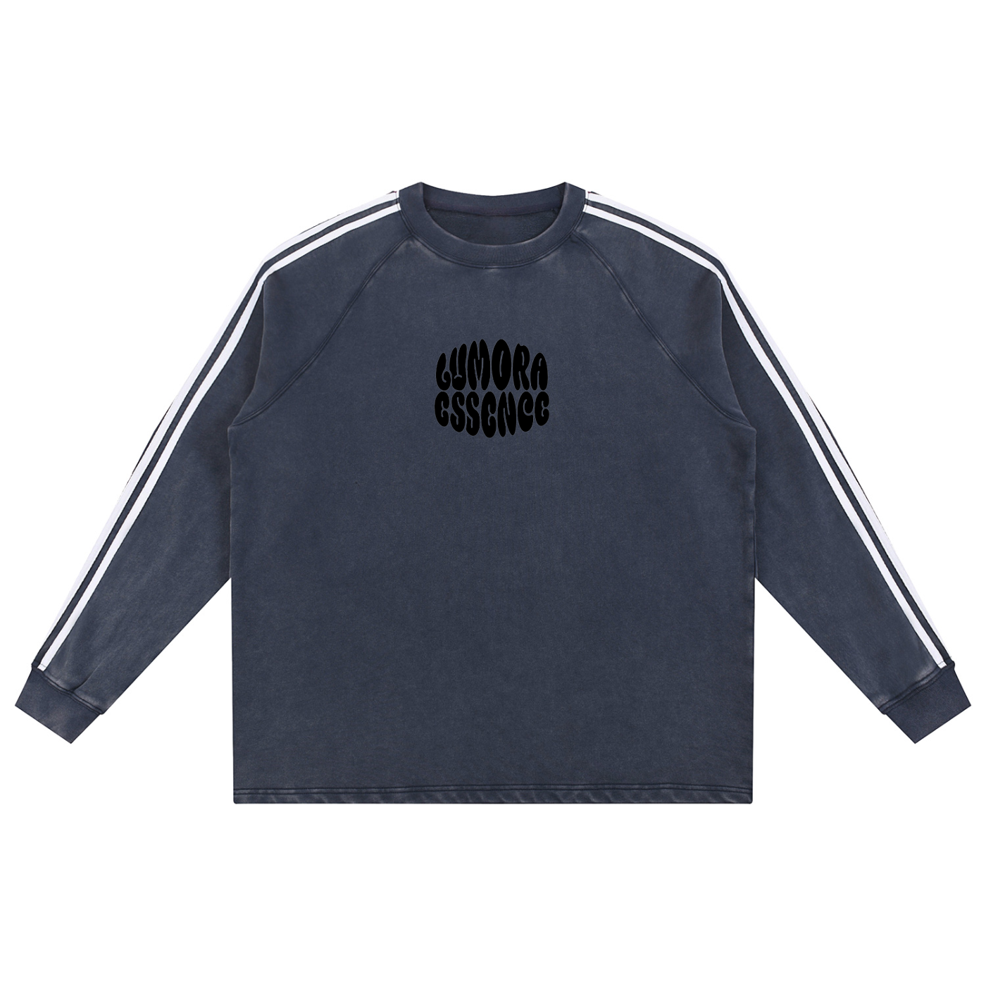 Snow Washed Contrast Tape Sweatshirt