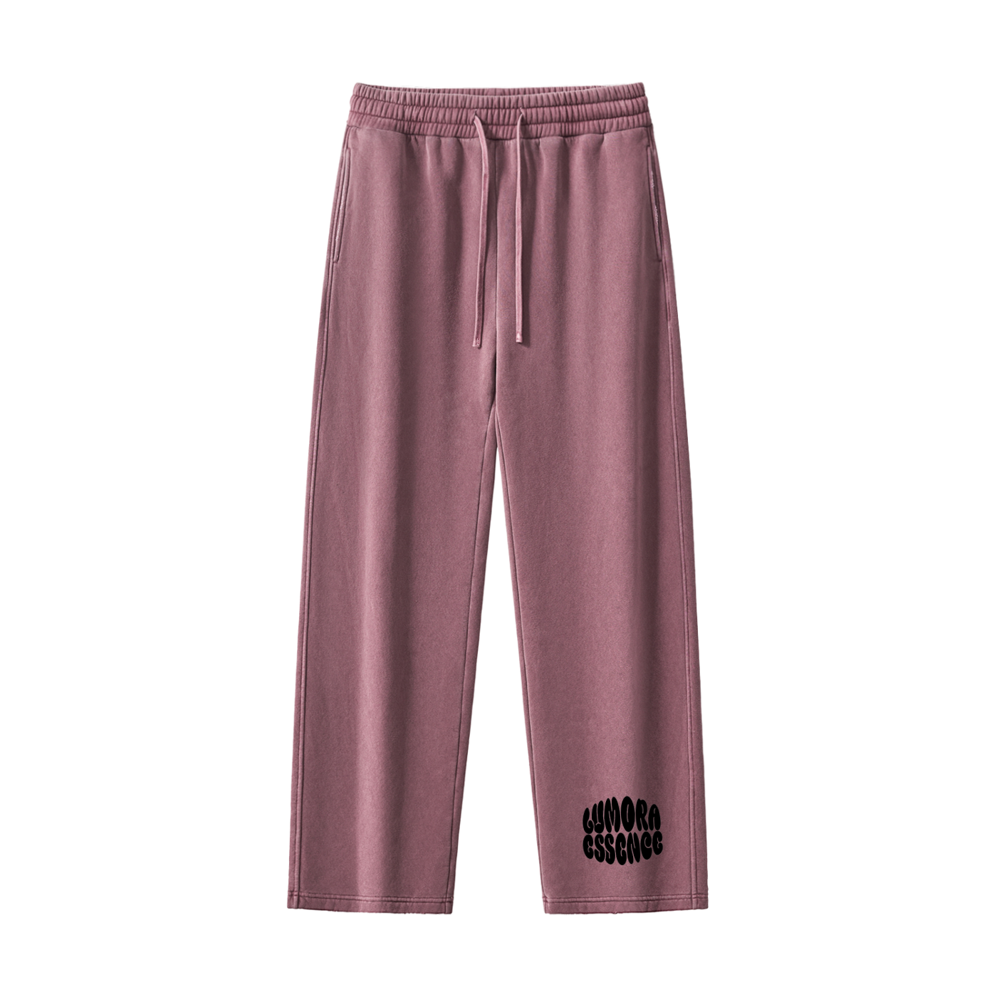 Frayed Enzyme Washed Fleece Sweatpants