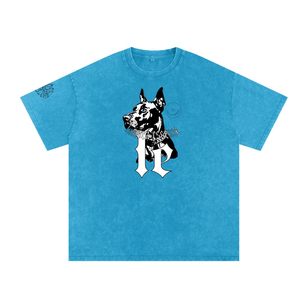 Snow Washed Oversized Cotton T-Shirt