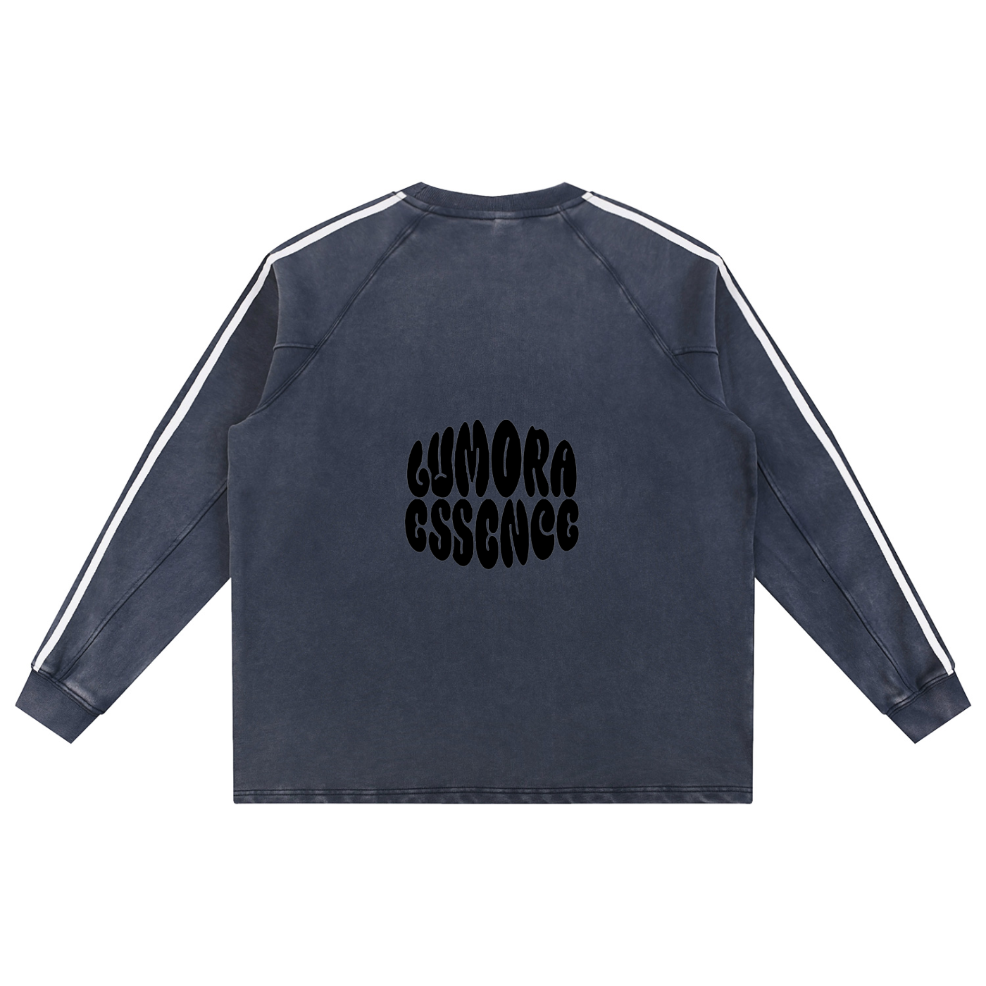 Snow Washed Contrast Tape Sweatshirt