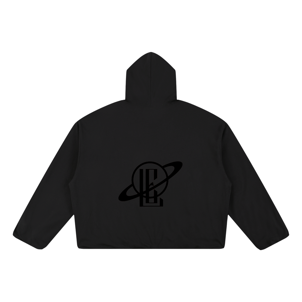 Boxy Gather-Hem Hoodie