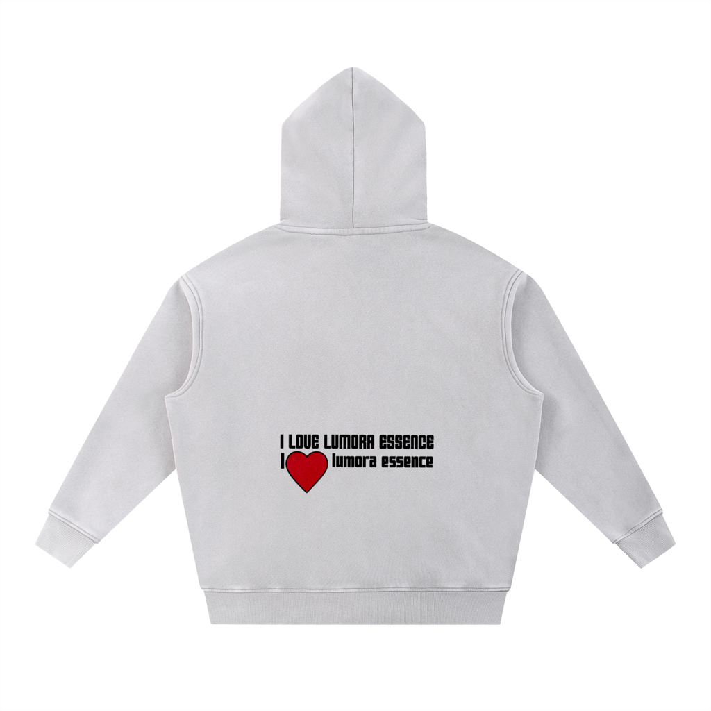 Snow Wash Fleece Oversize Hoodie