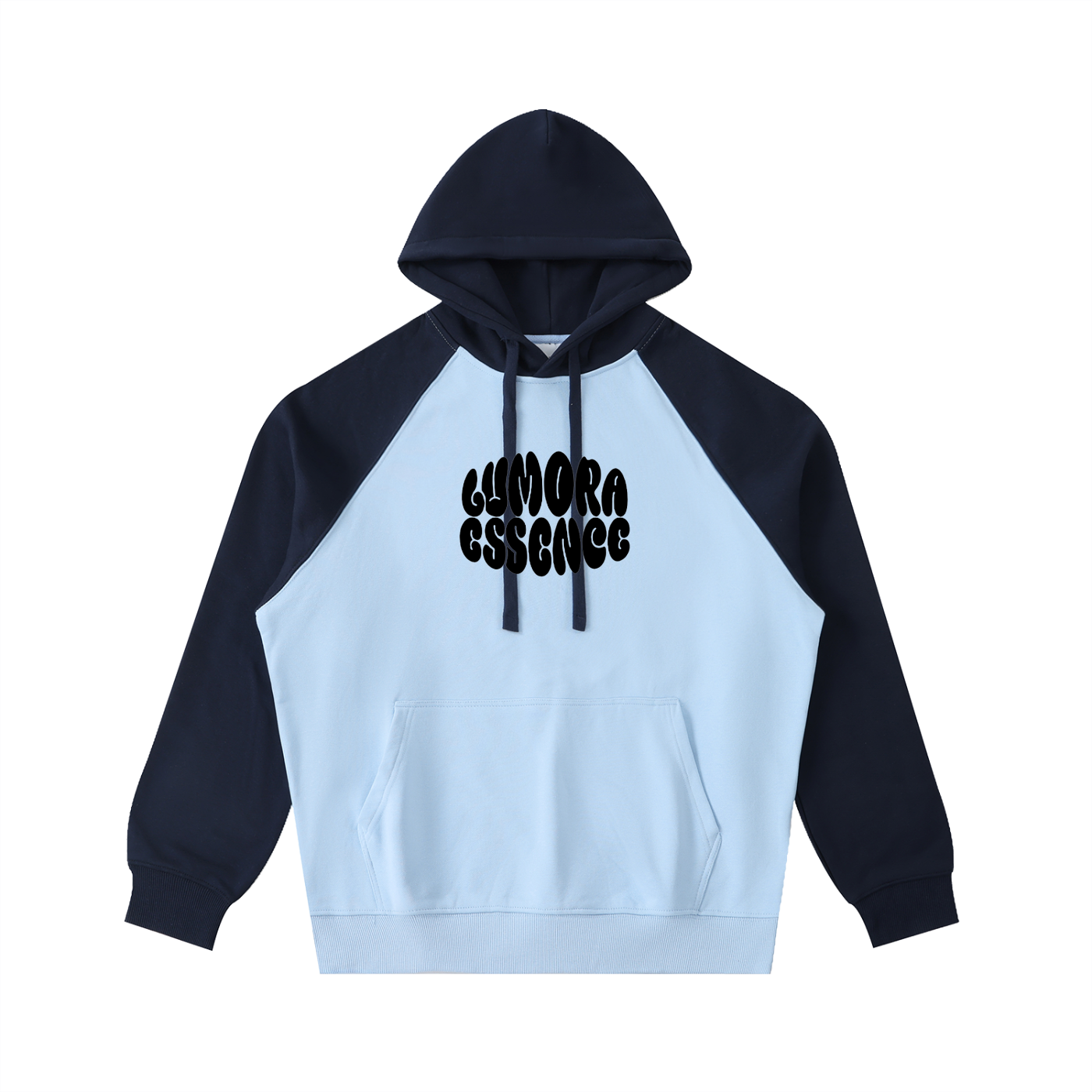 Color-Block Raglan Sleeve Hoodie
