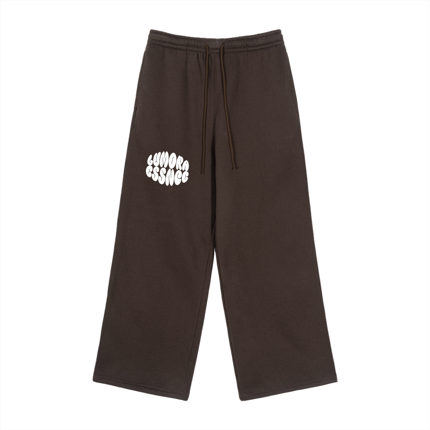 Fleece Drawstring Straight-Leg Sweatpants