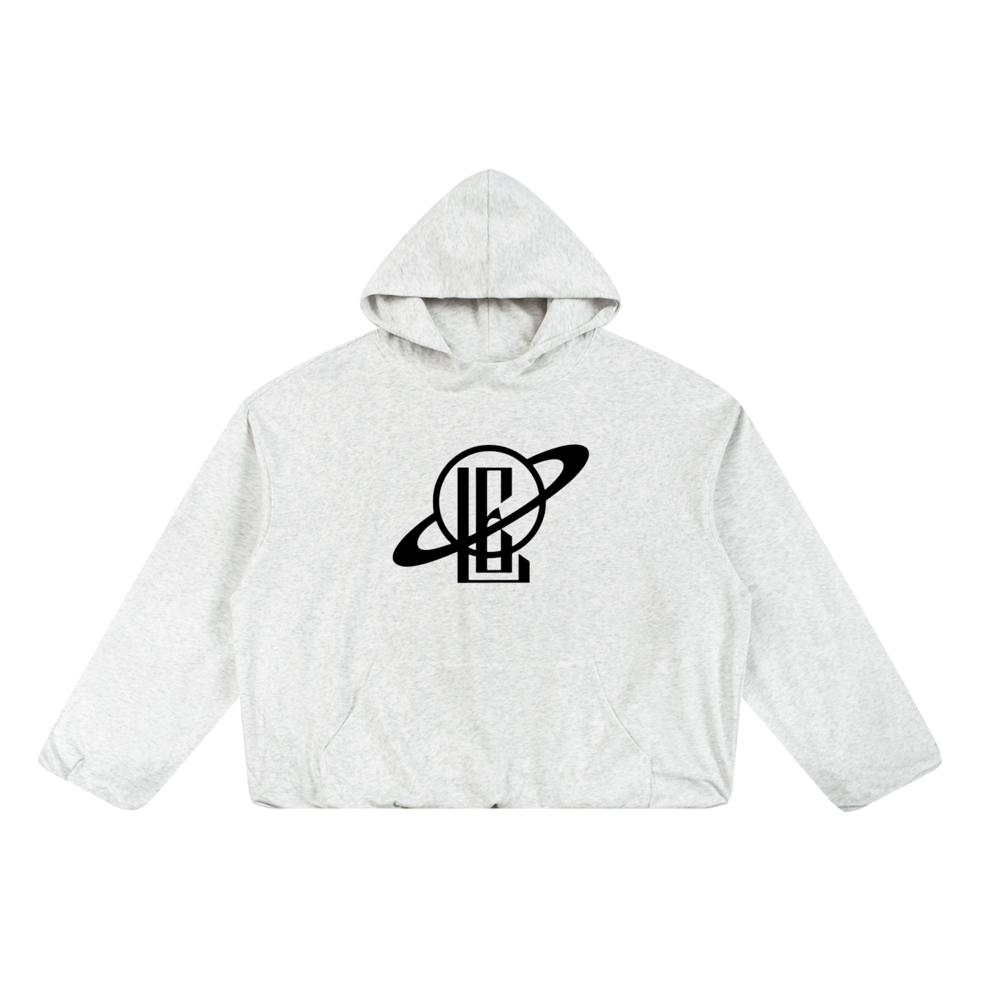 Boxy Gather-Hem Hoodie