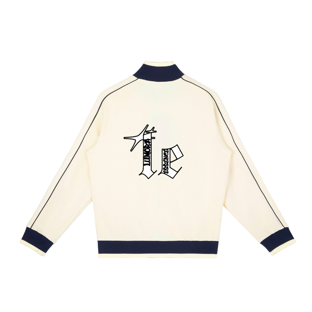 Color Block Raglan Sleeve Zip Track Jacket