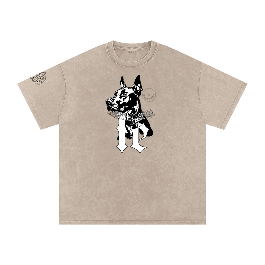 Snow Washed Oversized Cotton T-Shirt