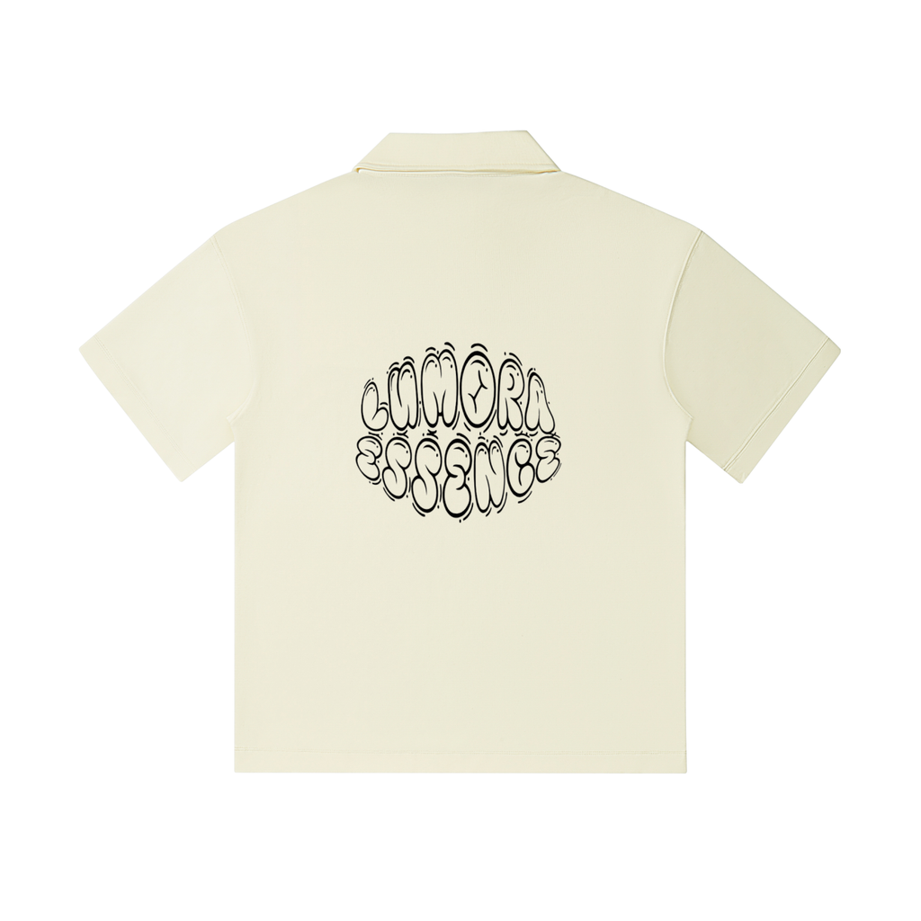 Drop Shoulder Short-Sleeve Polo