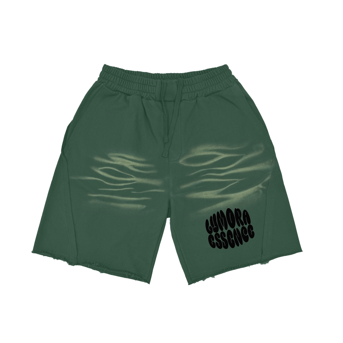 Vintage Washed Tiger Stripes Short Pants