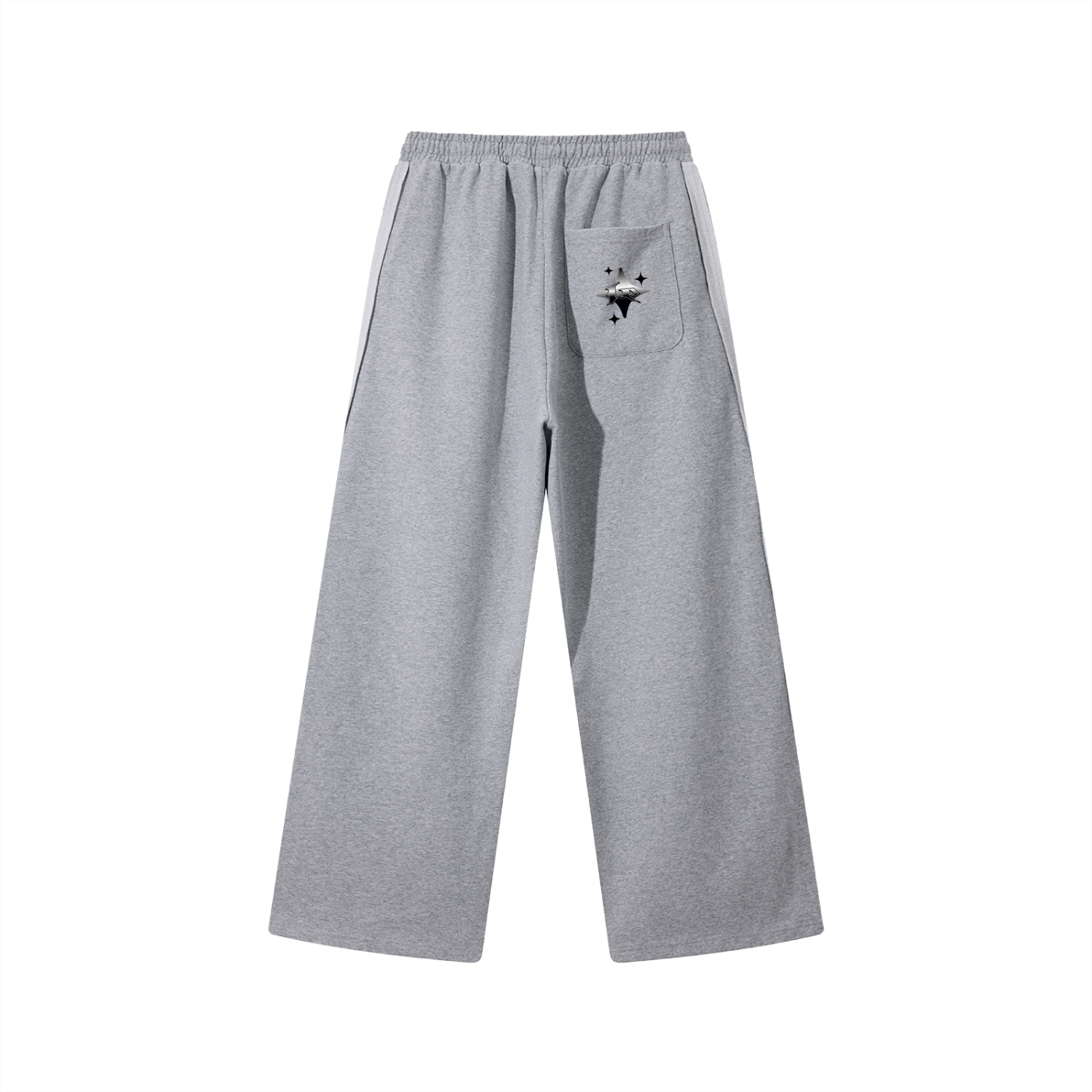 Contrast Tape Straight-Leg Sweatpants