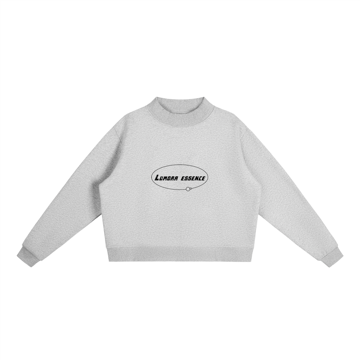 Essential Fleece Mid-Neck Crew Sweatshirt