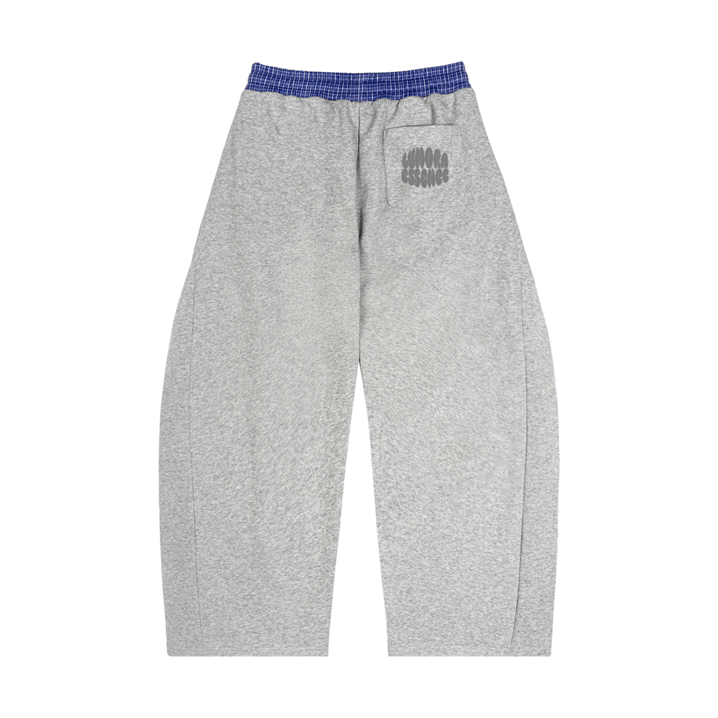 Plaid Waistband Barrel Sweatpants