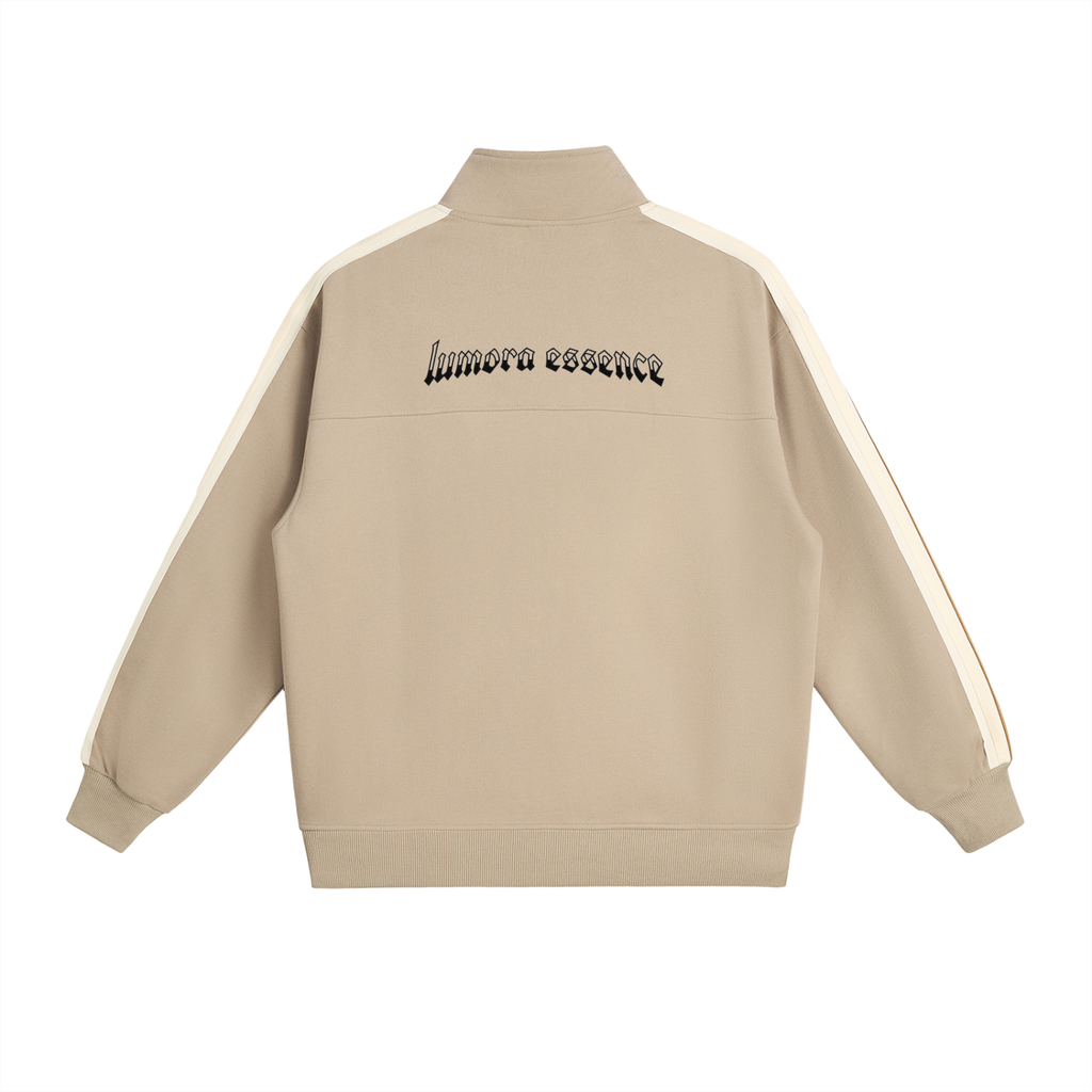 Contrast Side-Stripe Stand Collar  Jacket