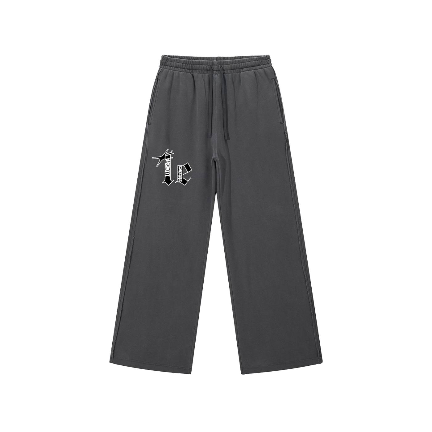 Snow Washed Raw Edge Sweatpants