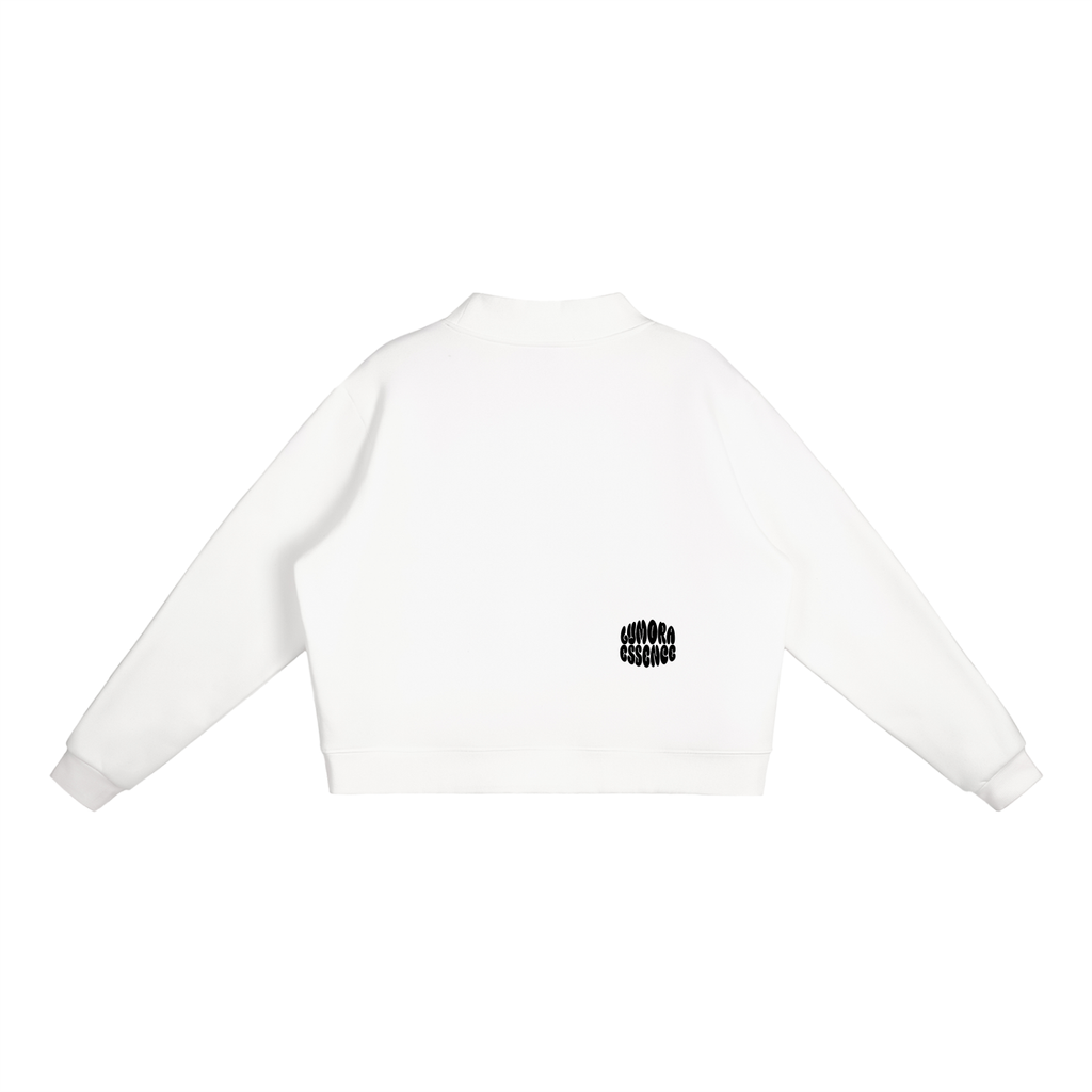 Essential Fleece Mid-Neck Crew Sweatshirt