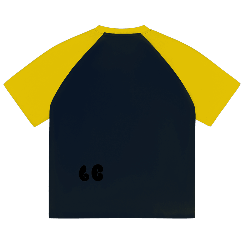 Color-Blocked Raglan Sleeve T-Shirt