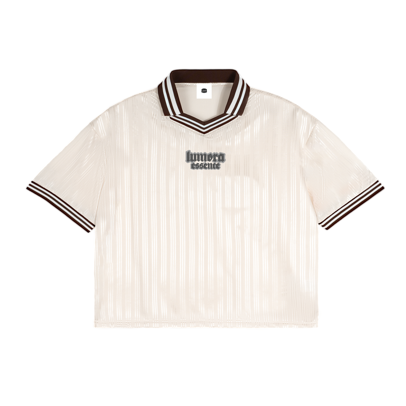 Contrast Stripes Polo Collar T-Shirt