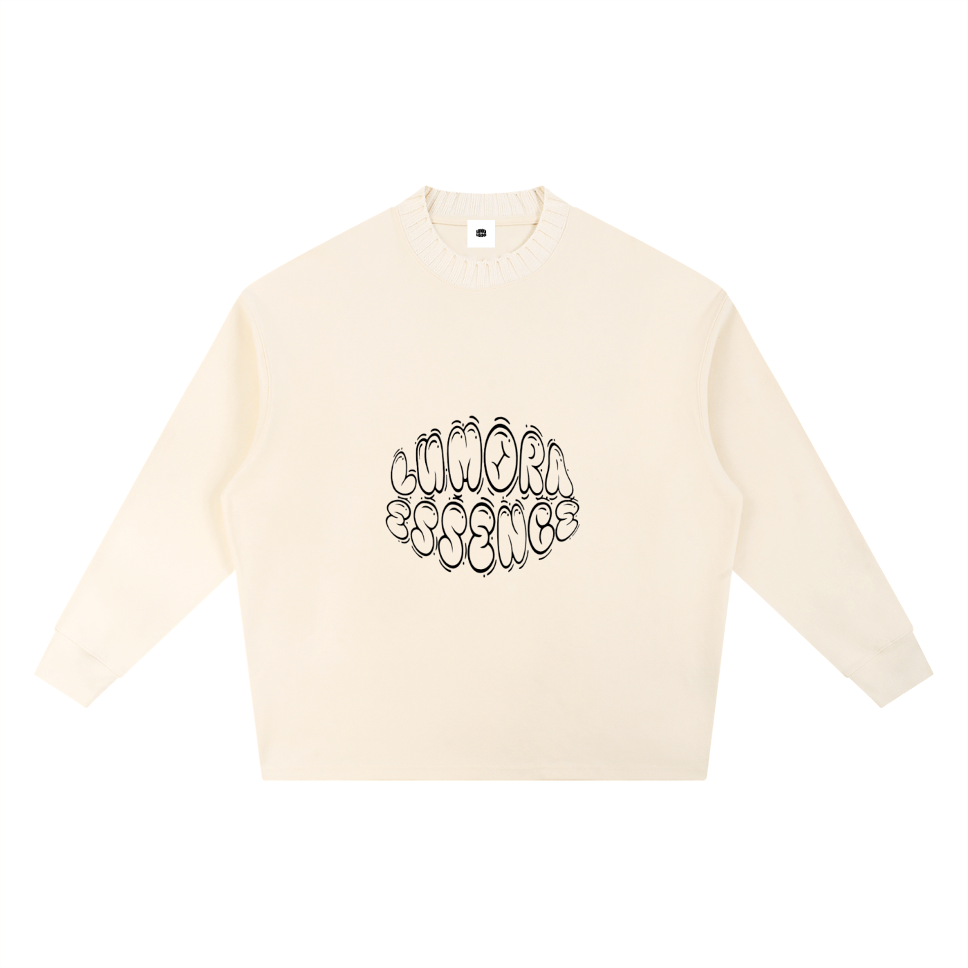 Knitted Round Neck Oversize Sweatshirt