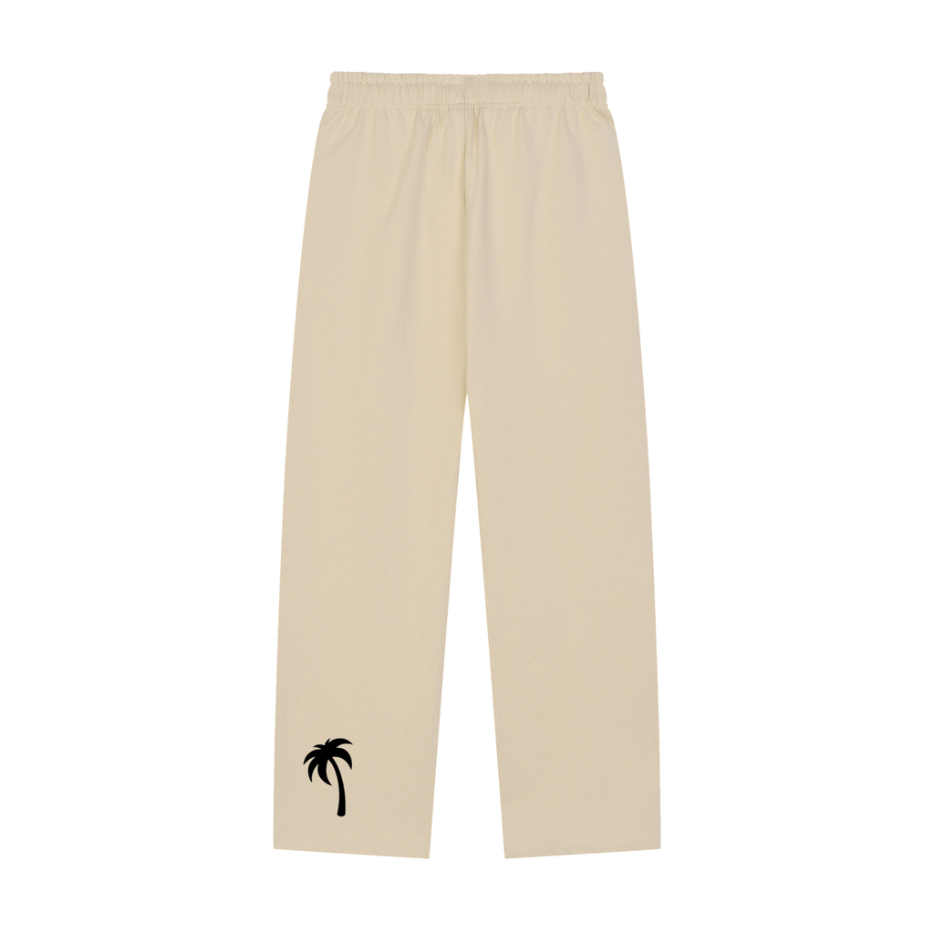 Solid Color Straight-Leg Sweatpants