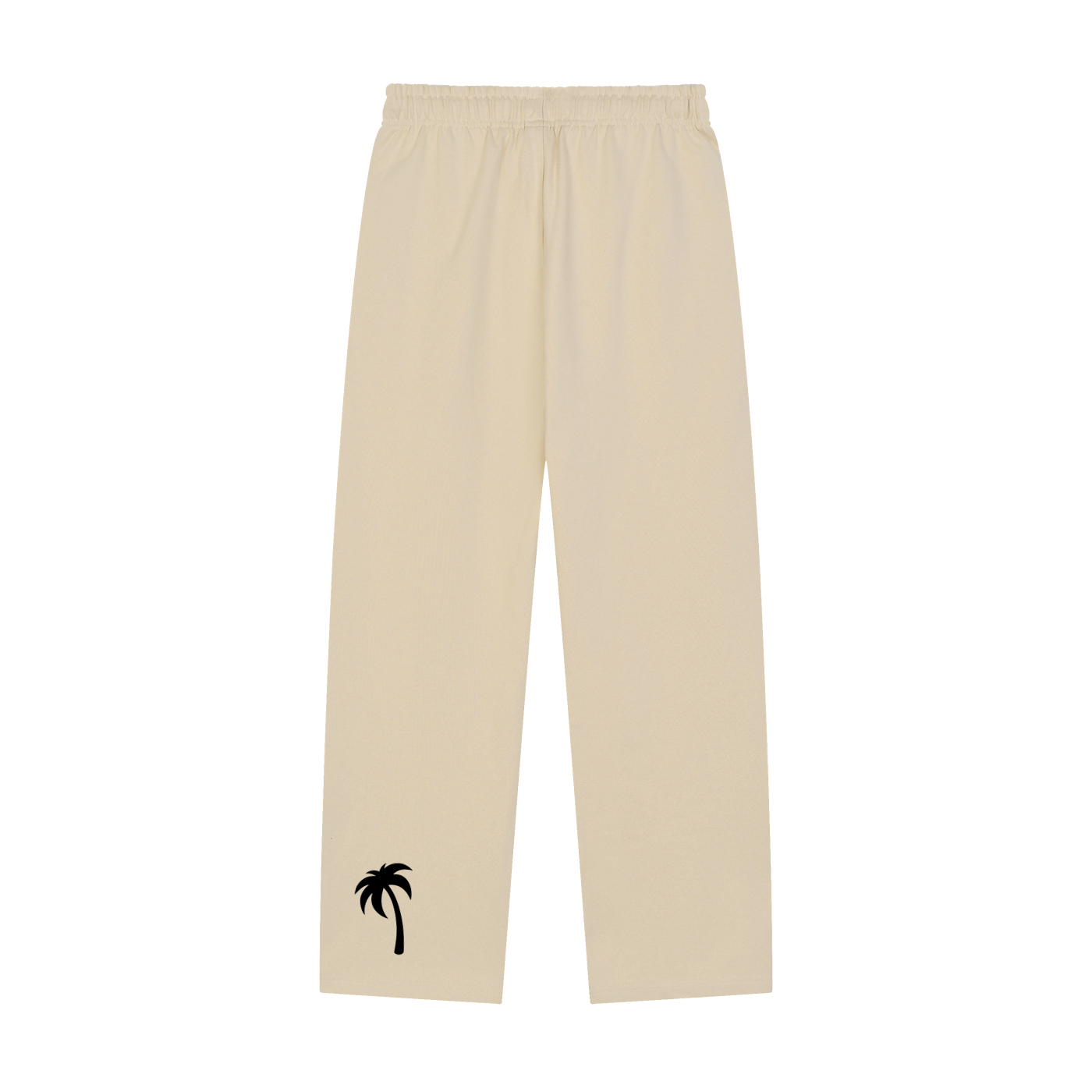 Solid Color Straight-Leg Sweatpants