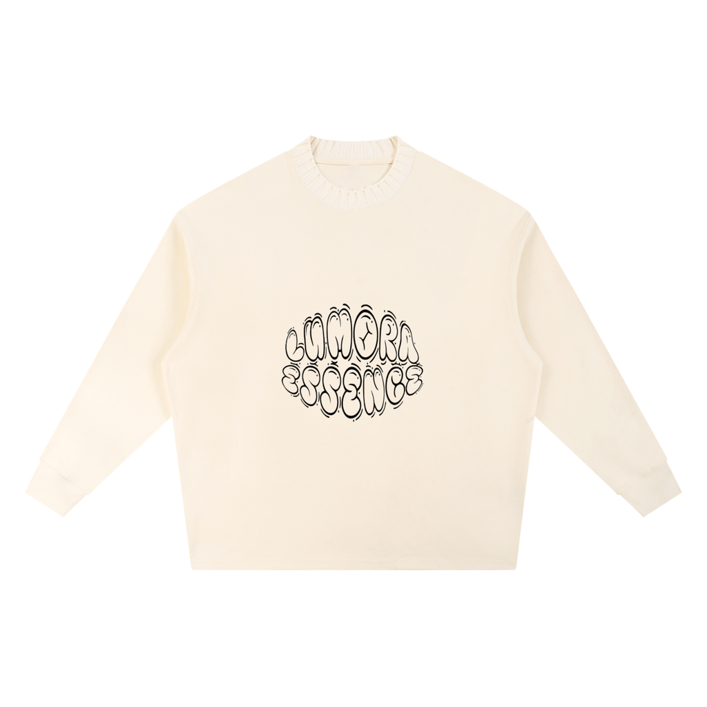 Knitted Round Neck Oversize Sweatshirt