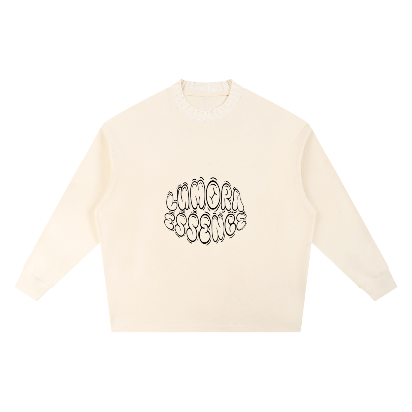 Knitted Round Neck Oversize Sweatshirt